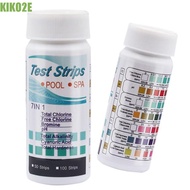 KIKO2E 100Pcs Water Quality Test Strip, High Sensitivity 7in1 Swimming Pool Test Strips, PH Test Str