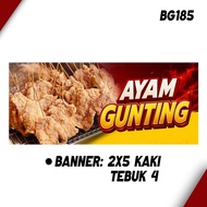 AYAM GUNTING  BUNTING DAN BANNER