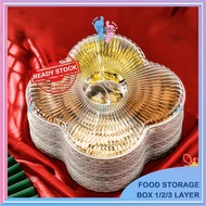 Balang Kuih Raya Storage 1 Layer 2 Layer 3 Layer Luxury Storage Bekas Kuih Raya Bekas Makanan AC-299