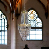Lampu Gantung Hias Dekorasi Ruang Tamu kristal akrilik mahkota lampu