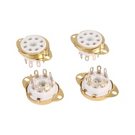 [IpvCQZ]4PC 8 Pin Ceramic Socket Tube Top Vacuum Octal Value For KT88 EL34 6V6 6650 274B