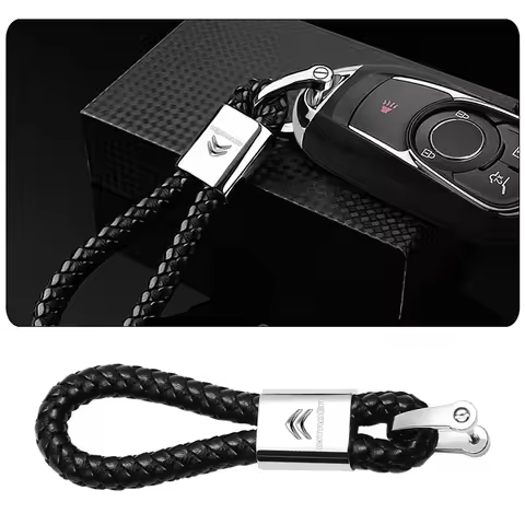 Metal Car Key Chain Key Ring Key Lanyard Car Emblem Styling For Citroen C4 C3 C5 C1 Jumpy Saxo Berli