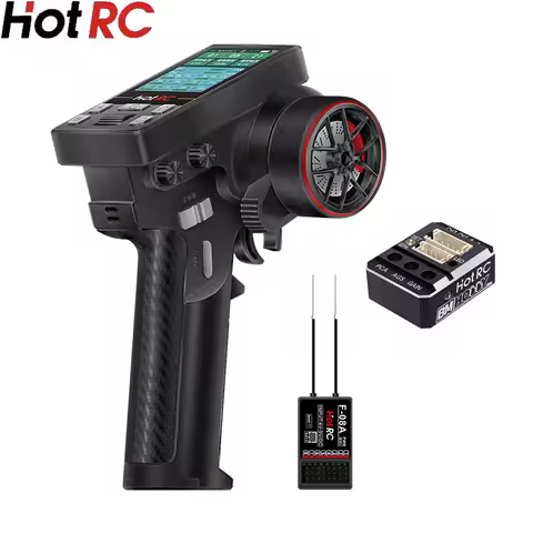 Hot RC CT-10B 10 Channel Color Screen Remote Control 2.4G 10CH Receiver For Climbing Drift Vehicle R