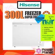 Hisense 300L Chest Freezer 8-IN-1 (Fridge/Freezer) FC326D4BWY Sejuk Beku (Net 245L) FC326D4BWYS