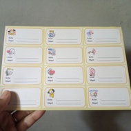 STIKER LABEL BUKU ANAK SEKOLAH -LABEL BUKU MAPEL