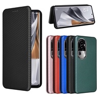 For OPPO Reno 10 Pro Plus 5G CPH2521 Case Carbon Fiber Flip Leather Case For OPPO Reno 10 Pro+ Plus Case Cover For OPPO Reno10