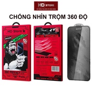 Kính Cường Lực KINGKONG Chống Nhìn Trộm 360 Độ WTP - 089 Chống Vân Tay hãng Wekome cho Iphone 13 14 