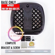 TOP BOX GSB 37L SPARE PARTS TOP BOX BASE WITH BRACKET & SCREW KUNCI KEY LOCK FOR 37L / 47L TAPAK PAP