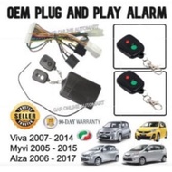 pERODUA OEM ALARM VIVA,ALZA,MYVI 05-15 PLUG AND PLAY