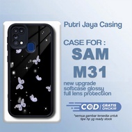 Latest Samsung M31 Case Butterfly Casing Samsung M31 Hardcase Softcase Glossy