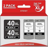 PG-40 Ink Cartridges (2-Pack, Black,) Compatible Replacement for 40 Ink cartridges with PIXMA MX310 