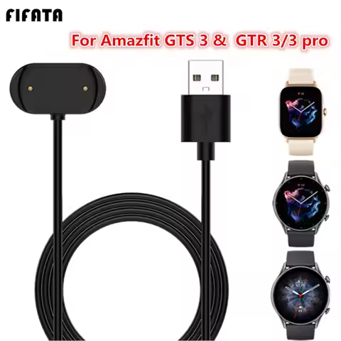 1m USB Charging Cable For Amazfit GTR 3 pro GTR3 GTS3 Charger For GTR2 GTR2e Bip u T-rex pro GTR 3 G