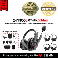 Synco Xtalk XMax X5 Wireless Intercom with Dual-Ear Headsets (2.4 GHz)