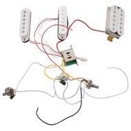 ST Electric Guitar Pickup Wiring Harness Prewired 5-Way Switch 2T1V Control SSH Pickup for White