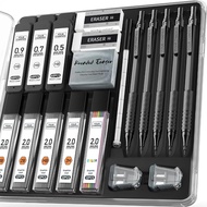 【8.8】Four Candies Mechanical Pencil Set Metal Artist Lead Pencil HB Lead Refills Engineer Art Writin