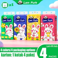 [4 PCS] LamPure Air Cushion Comfortable Tissue 4 Colors 4 Packaging Options 4 Ply Luxury Tissue