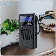 [xuqmvck] Mini Radio Small Portable FM Radio 12.9cmx7cm for Travel Camping Kitchen