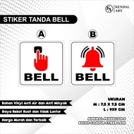 BELL SIGN STICKER PRESS BELL BELL HERE VINYL WATERPROOF