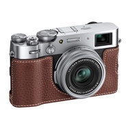 VOVMOEYA X100VI Case,PU Leather Camera Half Case Compatible with Fujifilm X100VI Digital Camera - Br