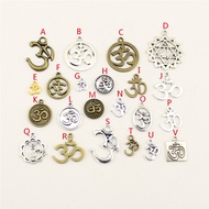 Sports OM AUM Character Charm Jewelry Charm Making Necklace, Earrings Pendant Accessories Diy Handma