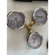 63mm FACE PRESSURE METER, 13mm Threaded Leg - FROM 5KG TO 700KG CM2
