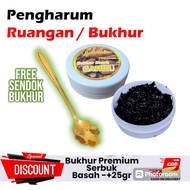 BAKHOOR BUHUR BASAH HITAM DUPA ARAB PREMIUM BUKHUR HAROMAIN KASTURI KEMASAN KACA