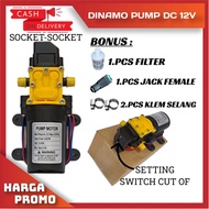 POMPA AIR DC 12V / DINAMO POMPA SPRAYER / CUCI MOBIL / STEAM MOTOR S/S