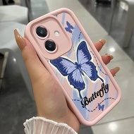 Case For OPPO A3 4G A3 Pro 5G A3X 4G A3X 5G A40 A60 5G Three-Color Butterfly Phone Silicone Shockpro