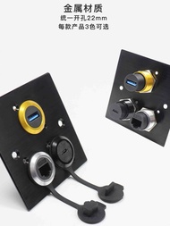 @ Ready Straw! " New Round Data USB Signal RJ45 Network HDMI Female Socket TypeC Extension Socket Me