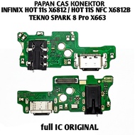 Infinix Hot 11s X6812 charging board Hot 11s nfc X6812B/ tekno spark 8 pro/ full ic pcb ConnectorOri
