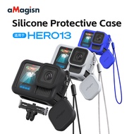 aMagisn For GoPro Hero13 Silicone Case Black13 Action Camera Protective Accessories