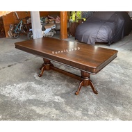 โต๊ะไม้สัก โต๊ะอาหารไม้สักแท้ขามะเฟือง สีโอ๊ค ขนาด 100x200x80 ซม. ส่งฟรี