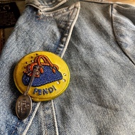 Fendi 胸針/別針🧷適用包➰衣服➰帽子➰圍巾 💫加分配飾🧷正品🧷vintage