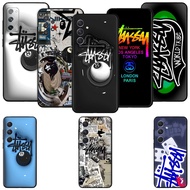 Samsung A31 A32 4G A32 5G A41 A42 5G A51 TPU Spot black phone case Stüssy trendy brand graffiti