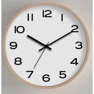 [SG seller]Nordic Wood Wall Clock Living Room Modern Minimalist Creative Clock Mute Wooden Clock Pin Bedroom Pocket Watch Home