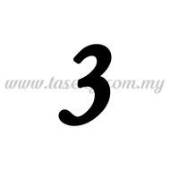 Balloon Sticker - Number "3" - Regular