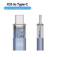 Elough Loại C Adapter pd30w nhanh sạc Lightning đầu cái sang Type-C Cổng kết nối Đực Với Led cho iPh