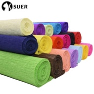 SUERHD Flower Wrapping Bouquet Paper, DIY Production material paper Crepe Paper,  Handmade flowers Thickened wrinkled paper Wrapping Paper