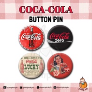 [Pump Ink PH] Coca Cola Lovers Button Pin Badge | Coke Merch | Cute Coke Design Coke Zero