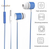 Camphor  Wired Earbud Powerful Bass Intelligent Noise Cancelling Ergonomic 35mm Stereo Sports In-ear