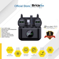 Brica B-VLOG M21 Dual Wireless Microphone - Clip On Mic Vlog - With Charging Case - BVLOG Mic Wirele