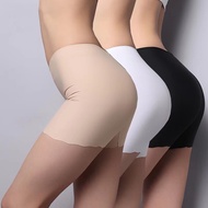 Women's Ice Silk High Waist Safety Pants Seamless Stretch Summer Ladies Shorts Leggings Underwear