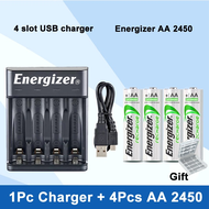 New Energizer AA NiMH rechargeable battery with Energizer USB 4-slot independent charging charger