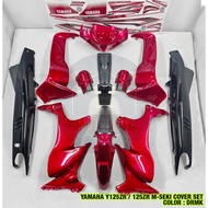YAMAHA Y125ZR Y125 ZR 125ZR MSEKI COVER SET BODY COVER SET COVERSET STRICKER STRIPE GO DPBMC RED