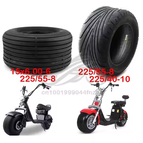 6/8/10inch Electric Scooter Vacuum Tires 225/55-8 Tire 225/40-10 Tyre 15x6.00-6 18x9.50-8 Front or R