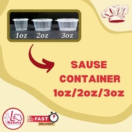 PLASTIC CONTAINER 1oz/2oz/3oz 50 PCS / SET