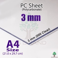 [ PC Sheet ] 3 mm A4 PC Sheet Polycarbonate Sheet