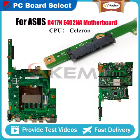 For ASUS Laptop Motherboard E402NA Mainboard Vivobook E402N F402NA L402NA X402NA CPU N3350 N4200 N34