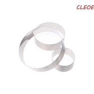 CLEOES Round Cake Mold 4/6/8 Inch 3 pcs/set Tart Ring Cake Tool English Muffin Ring Biscuit  Pancake