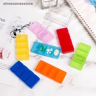 shi Weekly Portable Travel Pill Cases Box 7 Days Organizer 4Grids Pills Container Storage Tablets Vitamins Medicine Fish Oils nn